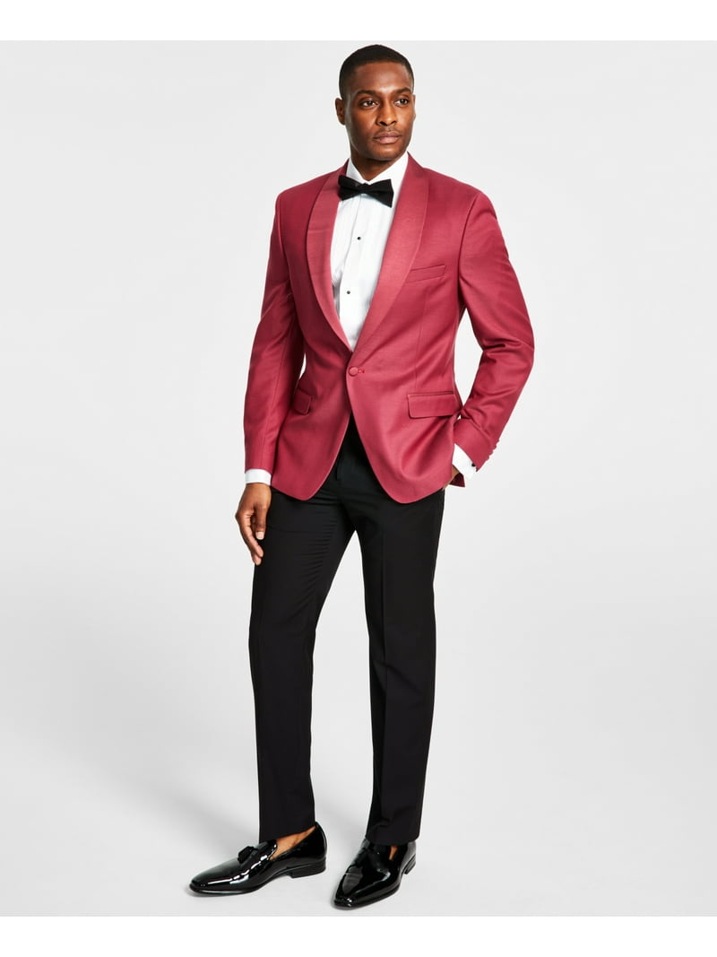 Alfani Mens Slim-Fit Tuxedo Jacket 42 Regular Rose NWT $360