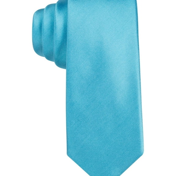 Alfani Mens Slim Self-tied Necktie, Blue, One Size