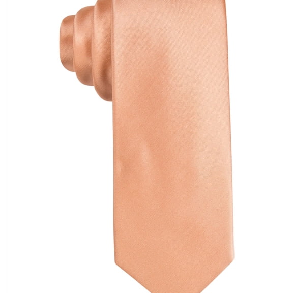 Alfani Mens Slim Self-tied Necktie, Orange, One Size