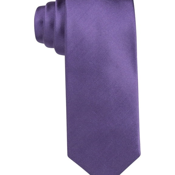 Alfani Mens Slim Self-tied Necktie, Purple, One Size