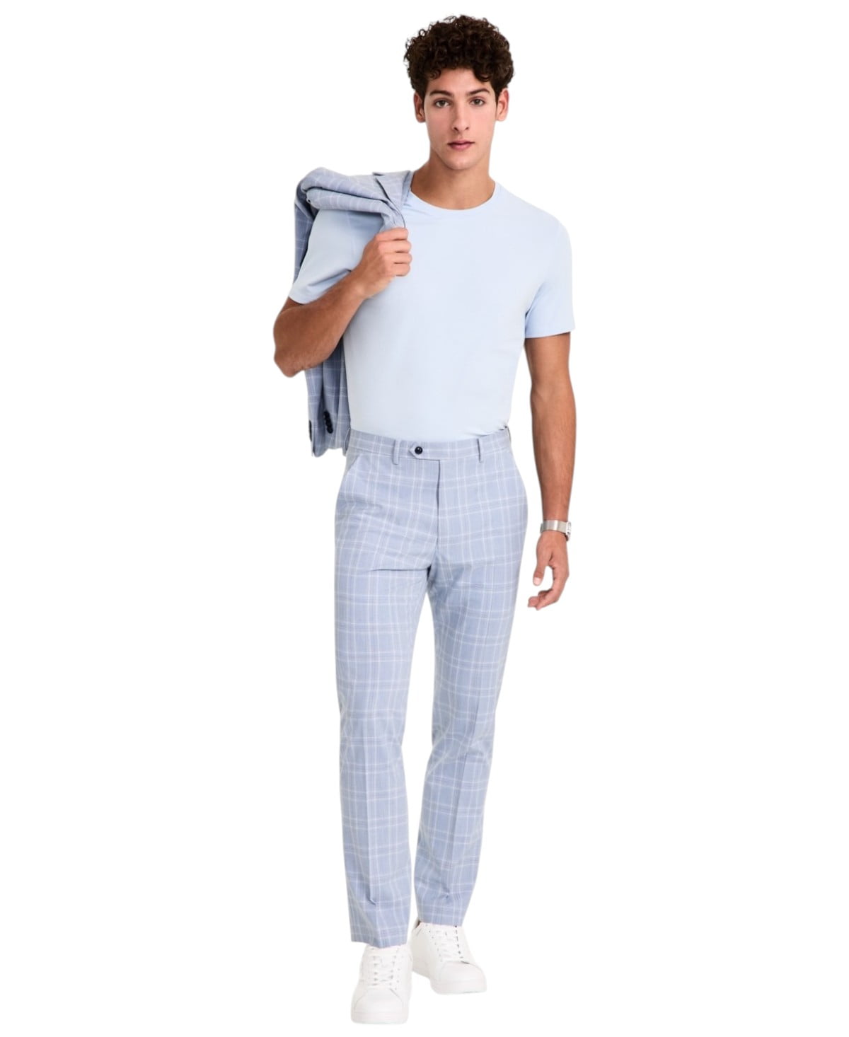 Savile Bronzé Pantalon habillé en mélange de laine | Mince Long Pantalons habillés