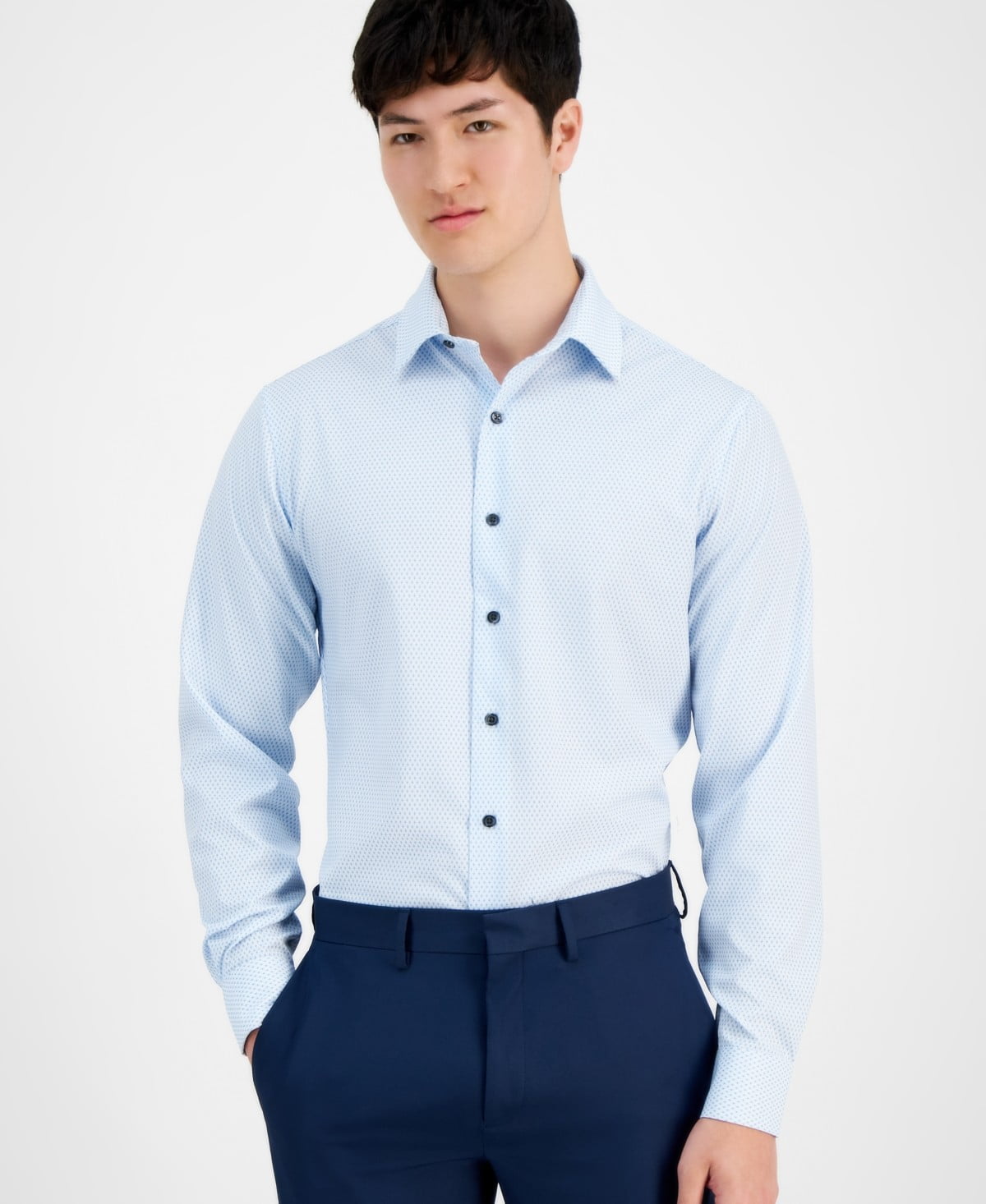 green emerald velvet dress Alfani Mens Slim fit Dress Shirt Large 16-16.5 34-35 White Geometric –  Bristol Apparel Co main image 1