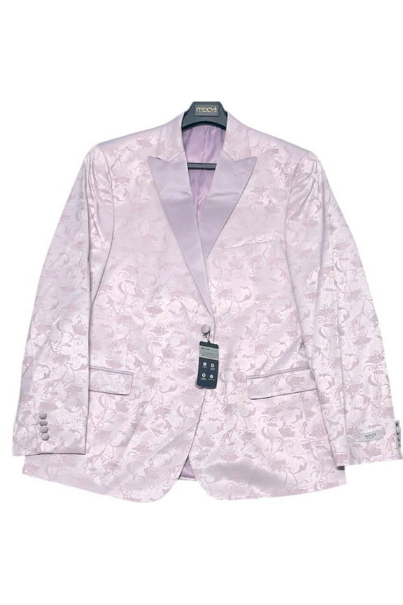 Mens Slim fit Dinner Jacket Blazer 42 L Pink Floral
