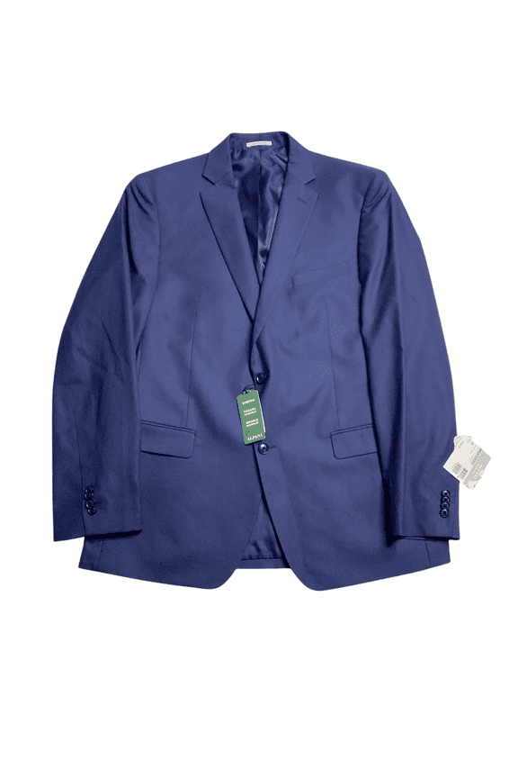 Mens Slim fit Suit Jacket Blazer 44 R Navy Blue Solid Stretch