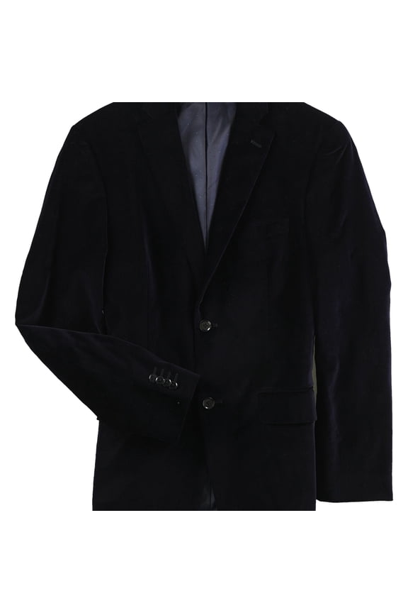 Mens Slim-fit Two Button Blazer Jacket, Blue, 36 Regular