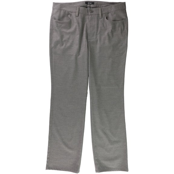 Alfani Mens Soft Casual Trouser Pants, Grey, 36W x 34L