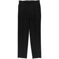 thumbnail image 1 of Alfani Mens Solid Dress Pants Slacks, Black, 36W x UnfinishedL, 1 of 2