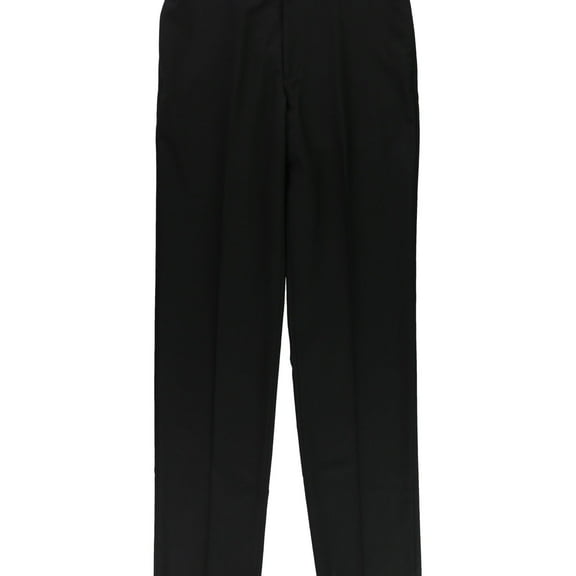 Alfani Mens Solid Dress Pants Slacks, Black, 36W x UnfinishedL
