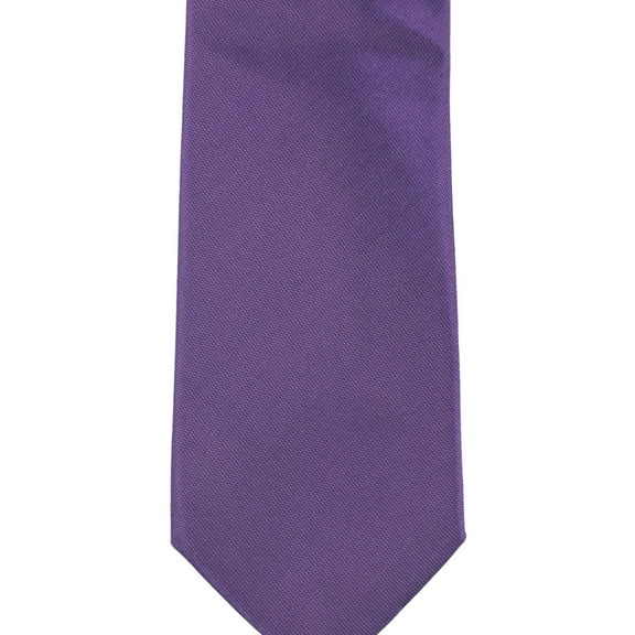 Alfani Mens Solid Silk Blend Self-tied Necktie, Purple, One Size