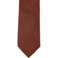 thumbnail image 1 of Alfani Mens Solid Silk Self-tied Necktie, Brown, One Size, 1 of 2