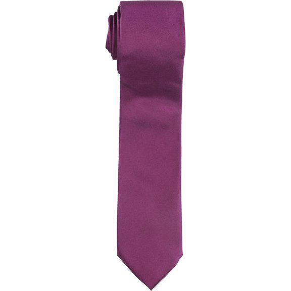 Alfani Mens Solid Silk Self-tied Necktie, Pink, One Size