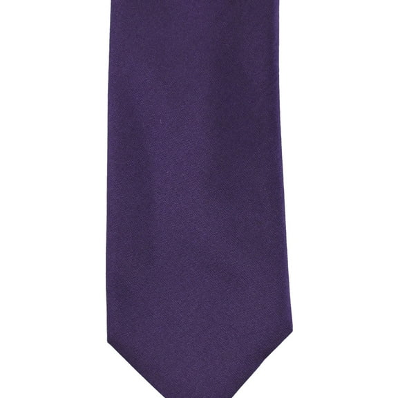 Alfani Mens Solid Silk Self-tied Necktie, Purple, One Size