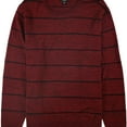 thumbnail image 1 of Alfani Mens Stripe Pullover Sweater, Red, Large, 1 of 2