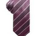 thumbnail image 1 of Alfani Mens Stripe Self-tied Necktie, Purple, One Size, 1 of 1