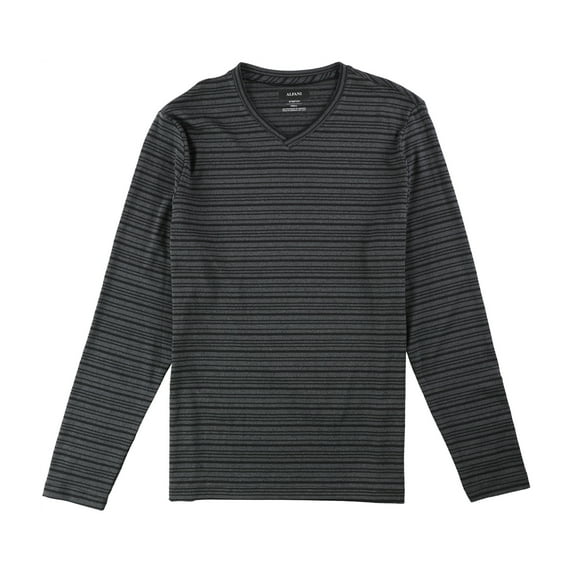 Alfani Mens Striped Knit Pullover Sweater, Blue, Small