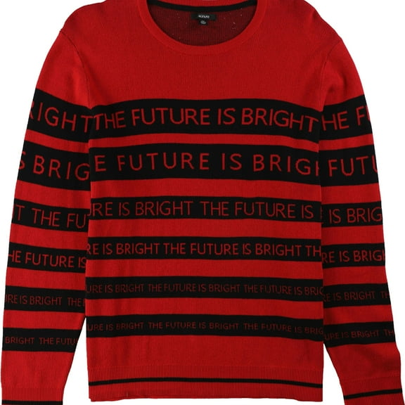 Alfani Mens Striped Knit Sweater, Multicoloured, XXX-Large