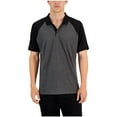 thumbnail image 1 of Alfani Mens Collared Stretch Polo Shirt, Black, Small, 1 of 1