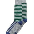 thumbnail image 1 of Alfani Mens Striped Midweight Socks, Green, 10-13, 1 of 1