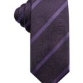 thumbnail image 1 of Alfani Mens Striped Self-tied Necktie, Purple, One Size, 1 of 1