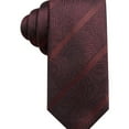 thumbnail image 1 of Alfani Mens Striped Self-tied Necktie, Red, One Size, 1 of 1