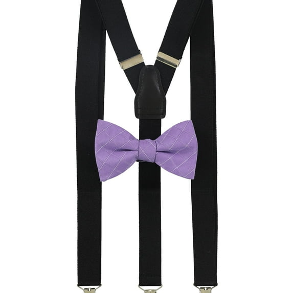 Alfani Mens Suspender Combo Neck Tie Set, Purple, One Size