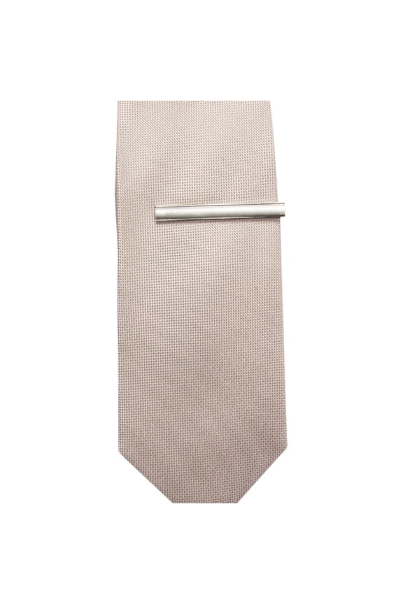 Mens Text Prom Self-tied Necktie, Beige, One Size