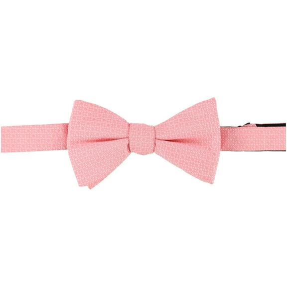 Alfani Mens Texture Geometric Self-tied Bow Tie, Pink, One Size
