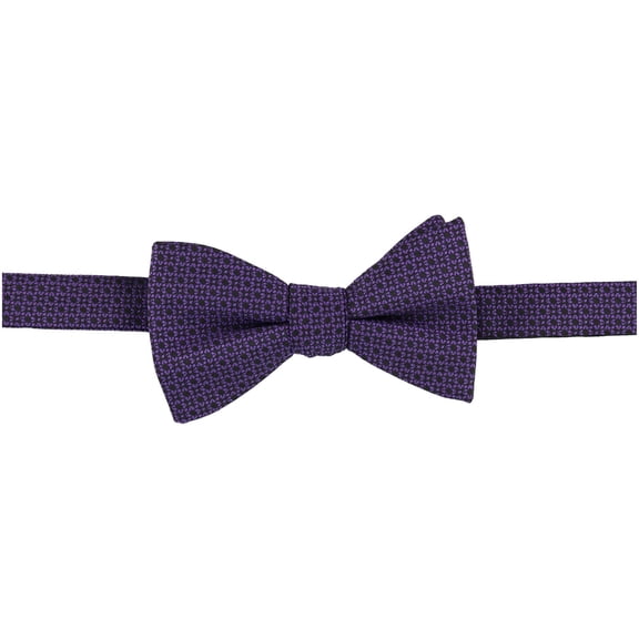 Alfani Mens Texture Geometric Self-tied Bow Tie, Purple, One Size