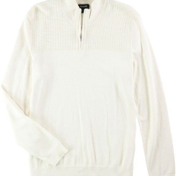 Alfani Mens Textured Pullover Knit Sweater, Off-White, XXX-Large