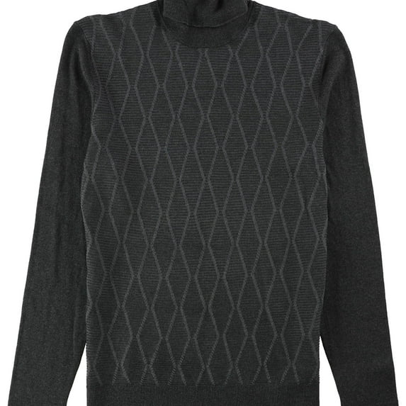 Alfani Mens Textured Pullover Sweater, Grey, X-Large
