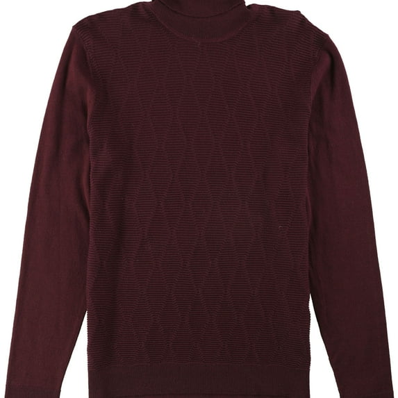 Alfani Mens Textured Pullover Sweater, Red, X-Large