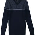 thumbnail image 1 of Alfani Mens Textured Stripe Pullover Sweater, Blue, Small, 1 of 2