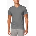 thumbnail image 1 of Alfani Mens V Neck Basic T-Shirt, Grey, X-Large, 1 of 1