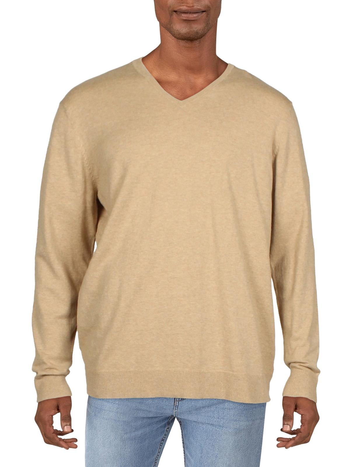 Alfani Mens V-Neck Ribbed Trim Sweater - Walmart.com