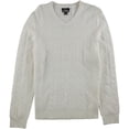 thumbnail image 1 of Alfani Mens V-Neck Wool Pullover Sweater, White, Medium, 1 of 2