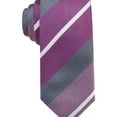 thumbnail image 1 of Alfani Mens Warren Stripe Self-tied Necktie, Pink, One Size, 1 of 1