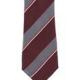 thumbnail image 1 of Alfani Mens Warren Stripe Self-tied Necktie, Red, One Size, 1 of 2