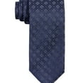 thumbnail image 1 of Alfani Mens Windsor Grid Self-tied Necktie, Blue, One Size, 1 of 1