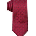 thumbnail image 1 of Alfani Mens Windsor Grid Self-tied Necktie, Red, One Size, 1 of 1