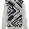 thumbnail image 1 of Alfani Mens Zigzag Pullover Sweater, Grey, Small, 1 of 2