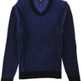 thumbnail image 1 of Alfani Mens v-neck Knit Sweater, Blue, XX-Large, 1 of 2