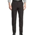 thumbnail image 1 of Alfani NEW Deep Black Mens Size 48x34 Flat Front Striped Dress Pants, 1 of 1