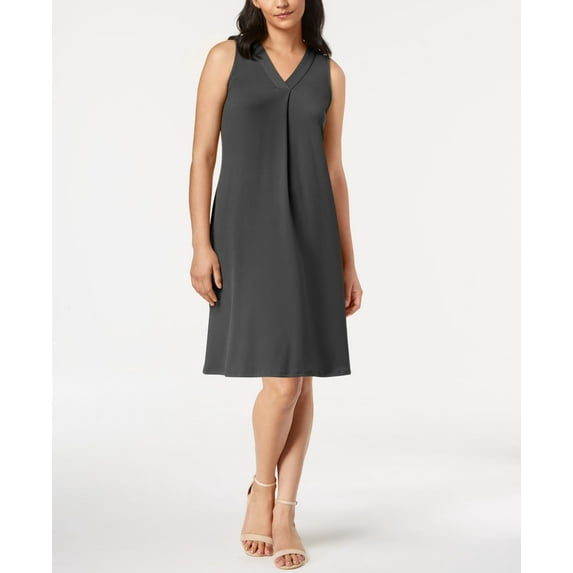 Alfani Petite A Line Dress Urban Olive 8P