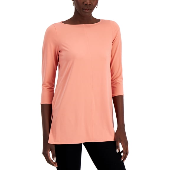 Alfani Petite Boat Neck Tunic Sunrise Co PXS