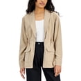 thumbnail image 1 of Alfani Petite Cinch Waist Jacket Fresh Almond PXL, 1 of 1