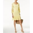 thumbnail image 1 of Alfani Petite Crochet Shift Dress (Popcorn, PS), 1 of 1