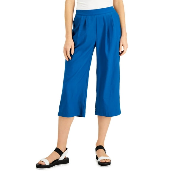 Alfani Petite Culotte Pants Baroque Teal PXS