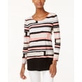 thumbnail image 1 of Alfani Petite Layered Look Printed Top Lg Abs Strk Lob PM, 1 of 1