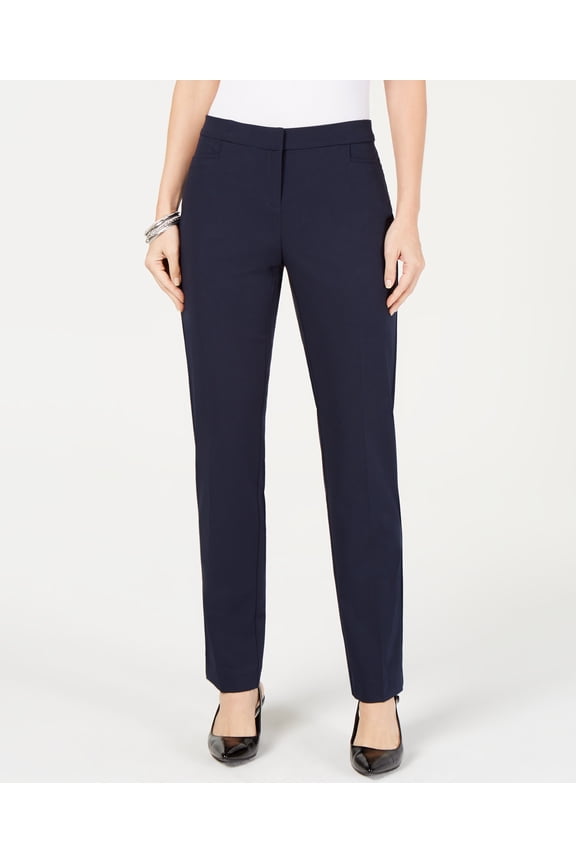 Petite Modern Straight Leg Pants Modern Navy 24X4.5