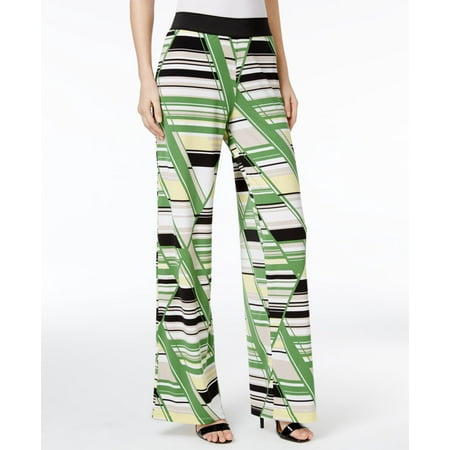 Alfani Petite Printed Palazzo Pants (Angle Color Block, PM)
